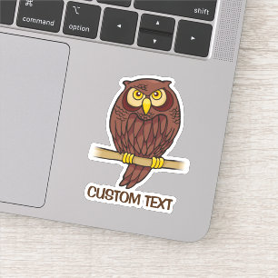 Owl Cartoon Sticker