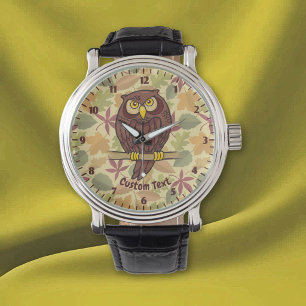 Owl Cartoon Wristwatch