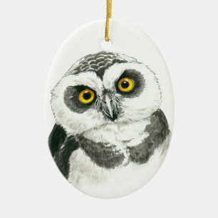 Owl Ceramic Ornament