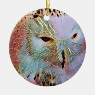 OWL CERAMIC ORNAMENT