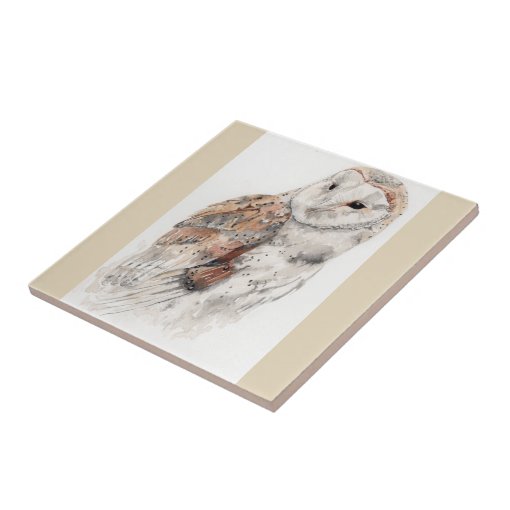 Owl Ceramic Tile Zazzle 