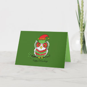 Owl Christmas Card