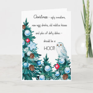 Owl Christmas Card