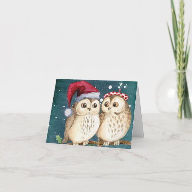 Owl Christmas Cards (Front)