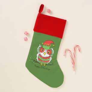 Owl Christmas Cute Funny Holiday Christmas Stocking