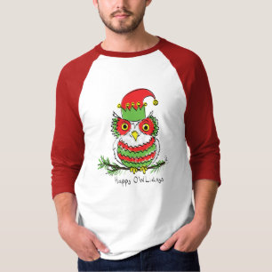 Owl Christmas Cute Funny Holiday T-Shirt