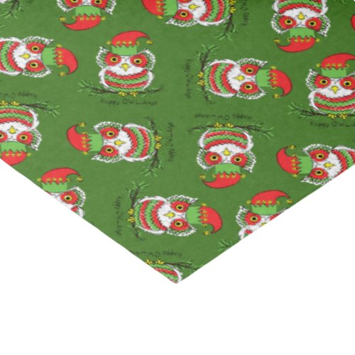 Owl Christmas Cute Funny Holiday Tissue Paper