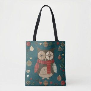 Owl Christmas  Tote Bag
