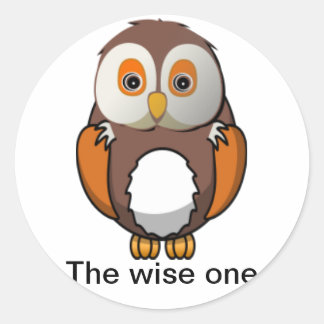 Owl Classic Round Sticker