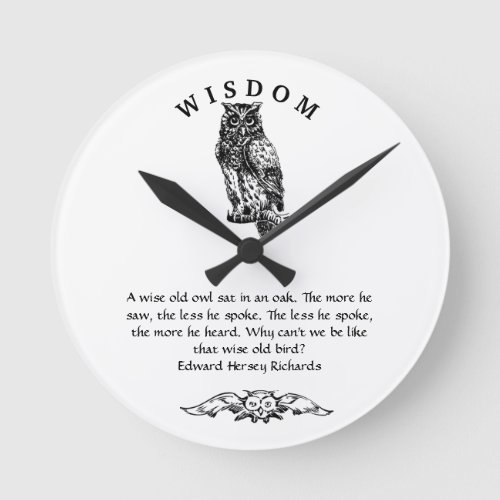 Owl Clock _ Wisdom 