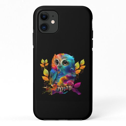 OWL COLORFUL ABSTRACT iPhone 11 CASE