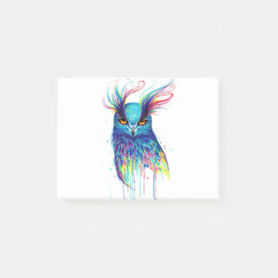 Owl colorful Art Post-it Notes