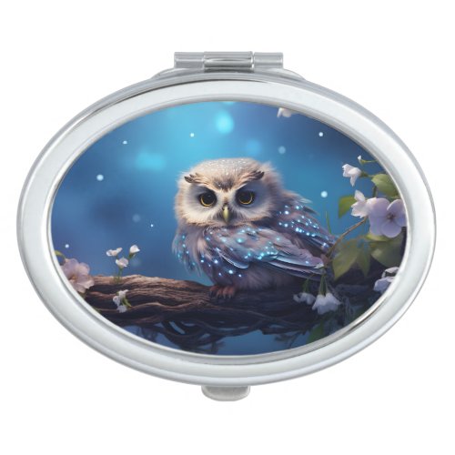 Owl Compact Mirror