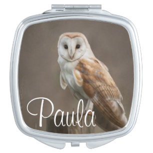Owl Compact Mirror