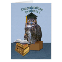 Owl Congratulations Graduate Card