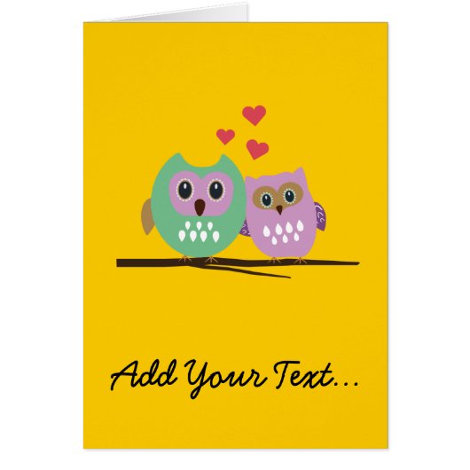 Owl couple cards (Front)