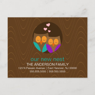 Owl Couple New Address Announcements