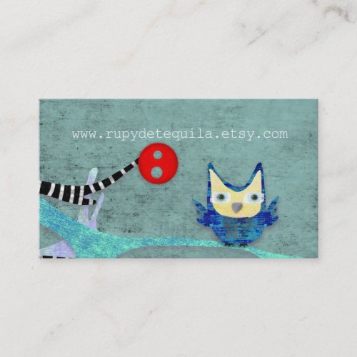 Owl Crafting Branches Business Card