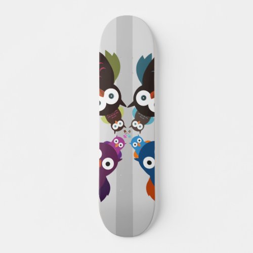 Owl Crowd Skateboard