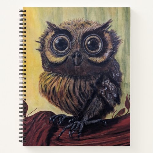 Owl Custom 85 x 11 Spiral Notebook