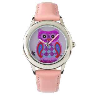 Owl Cute Rainbow Feathers Animal Bird Destiny Watch