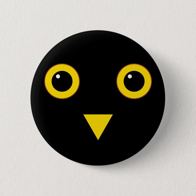 Owl Design Button (Front)