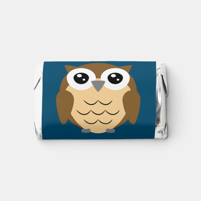 Owl Design Hershey's Candy Favors (Front)