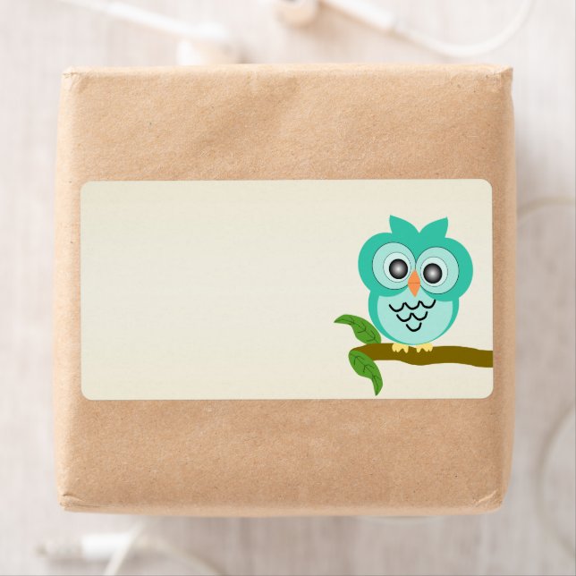 Owl Design Shipping Label (Insitu)