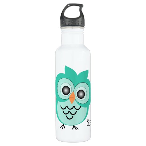 Owl Design Stainless Steel Water Bottle