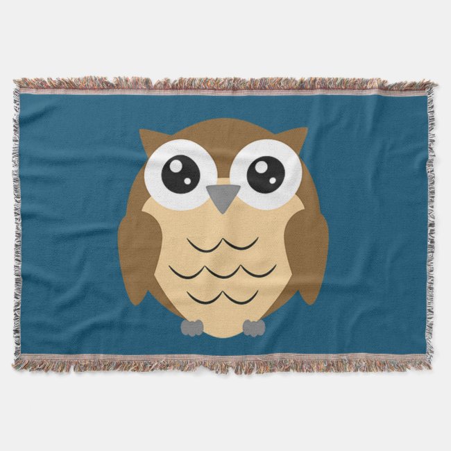  Owl Design Throw Blanket