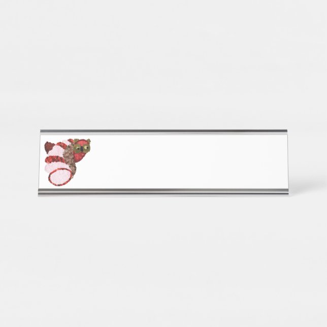 Owl Desk Name Plate (Front)
