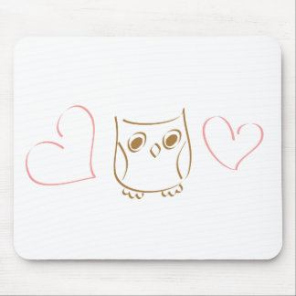 Owl Doodle Mouse Pad