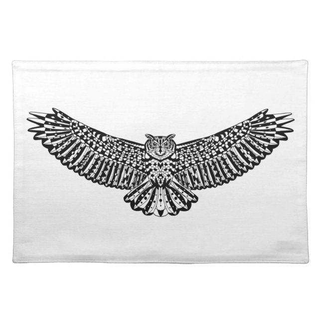 Owl Doodle Placemat (Front)