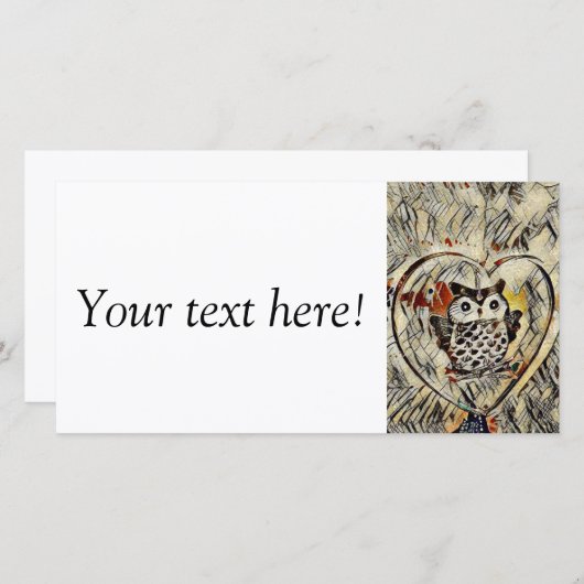 Owl drawing (Front/Back)