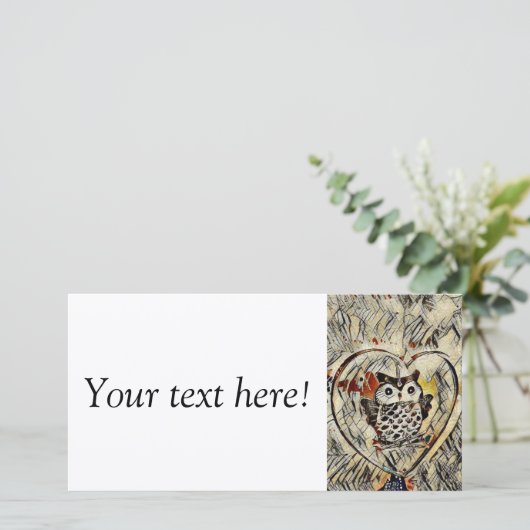 Owl drawing (Standing Front)