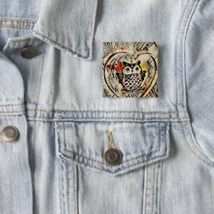 Owl drawing button