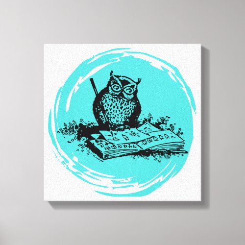 Owl Drawing Canvas Print