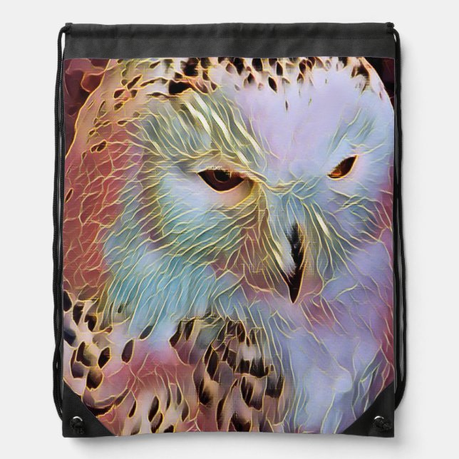OWL DRAWSTRING BAG (Front)