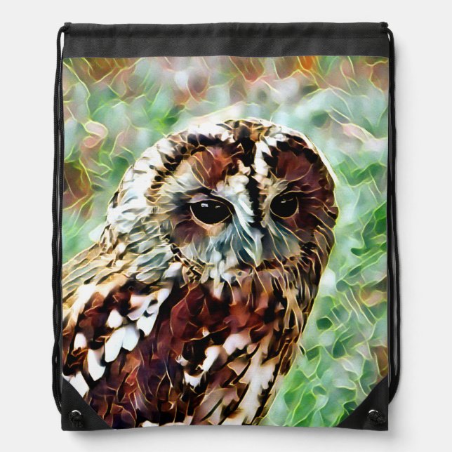 OWL DRAWSTRING BAG (Front)