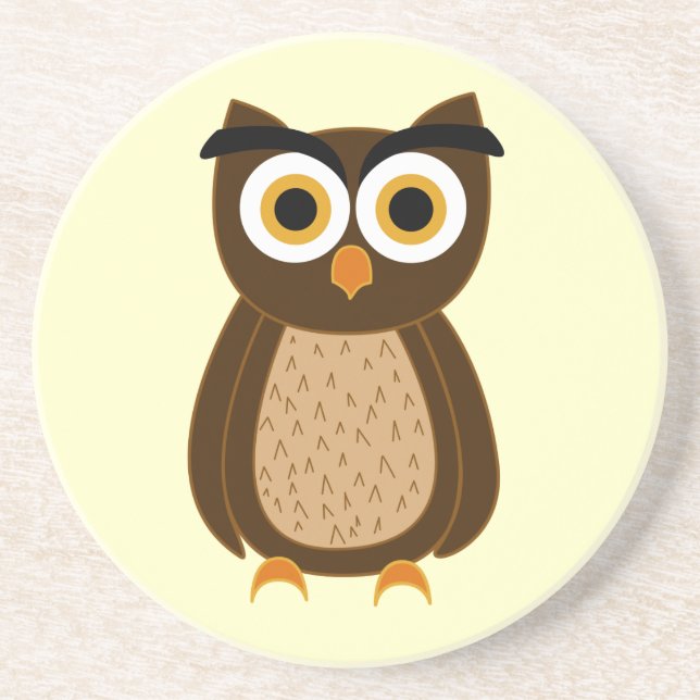 Owl Drink Coaster (Front)