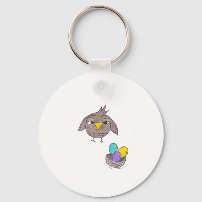Owl Easter Keychain (Front)