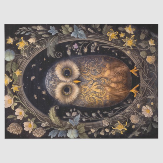 Owl Easter Tissue Paper (Front)