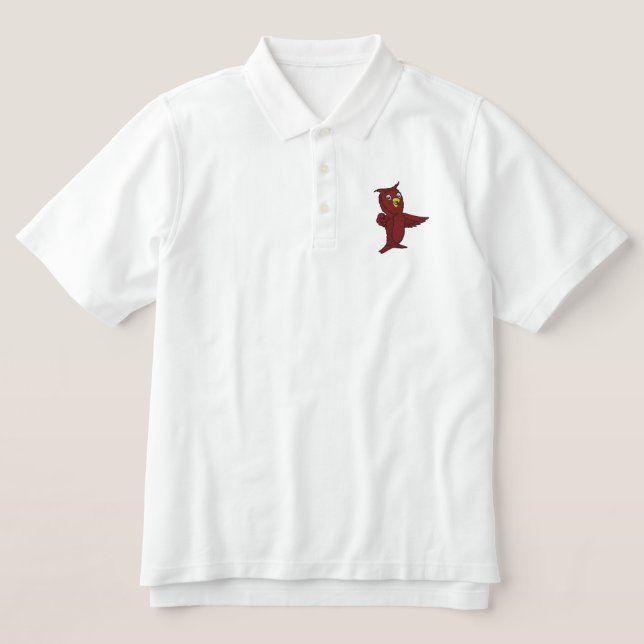 OWL EMBROIDERED POLO SHIRT (Design Front)