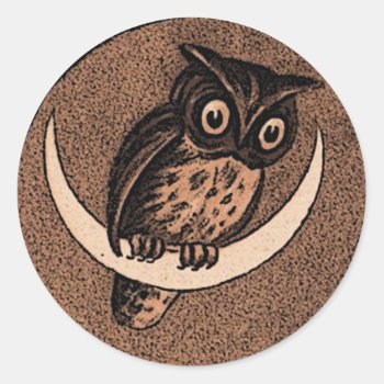 Owl Envelope Seal by LadyLovelace at Zazzle