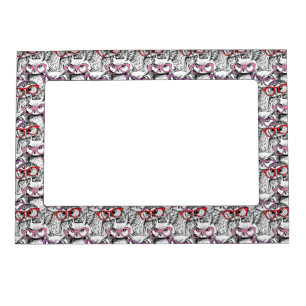 Owl Eyeglasses Pattern Magnetic Frame