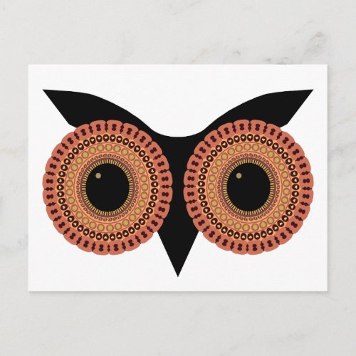 Owl Eyes custom postcard