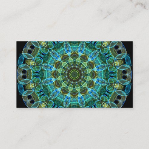 Owl Eyes kaleidoscope Business Card Template