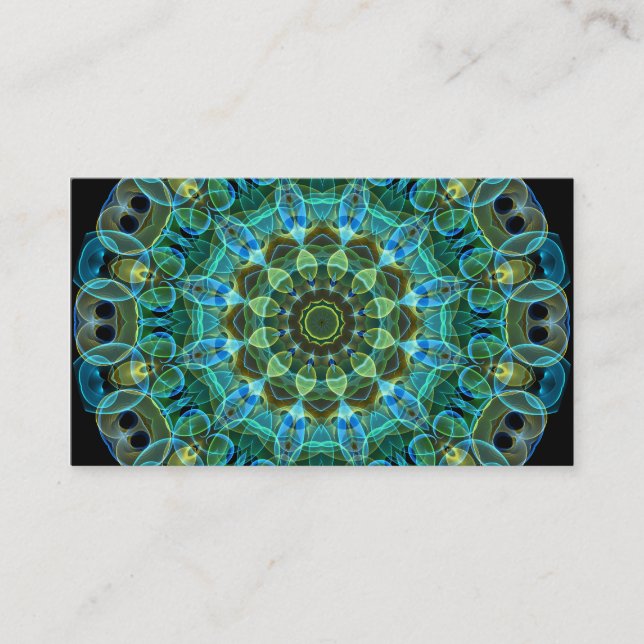 Owl Eyes kaleidoscope Business Card (Front)