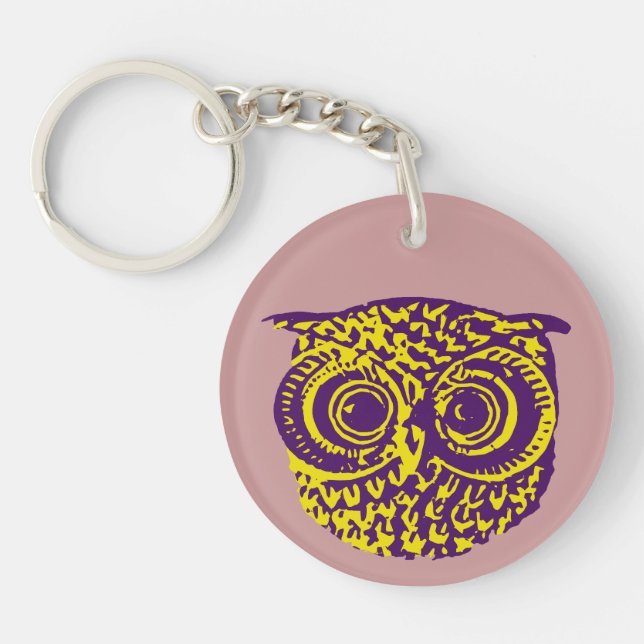Owl Eyes Keychain (Front)