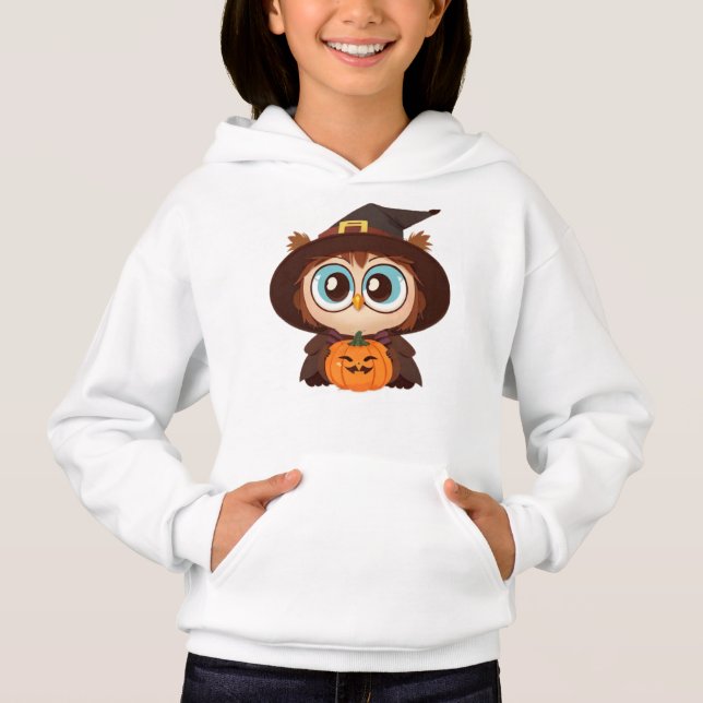 Owl/Fall/Autumn/Halloween/pumpkin Hoodie (Front)